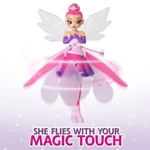 Crystal Flyers Magical Flying Fairy Doll Crystal Wings Interactive‎ Kids Toys